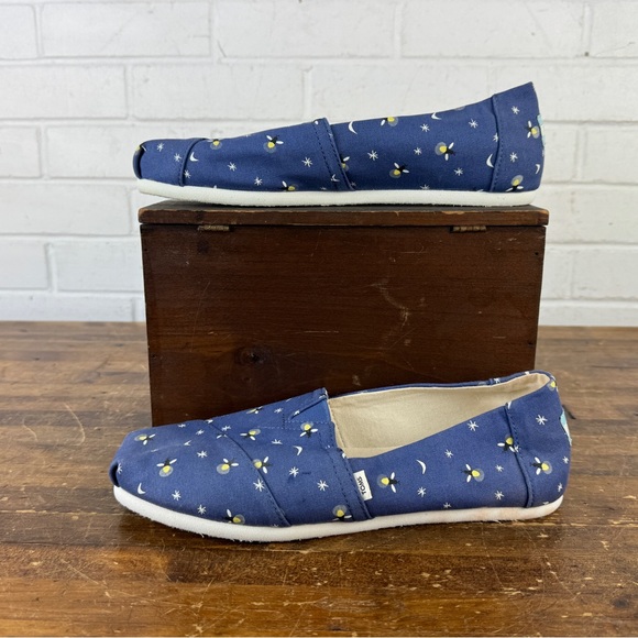 Toms Blue Glow In The Dark Firefly Alpargatas women’s Size 9.5 US - Picture 3 of 11